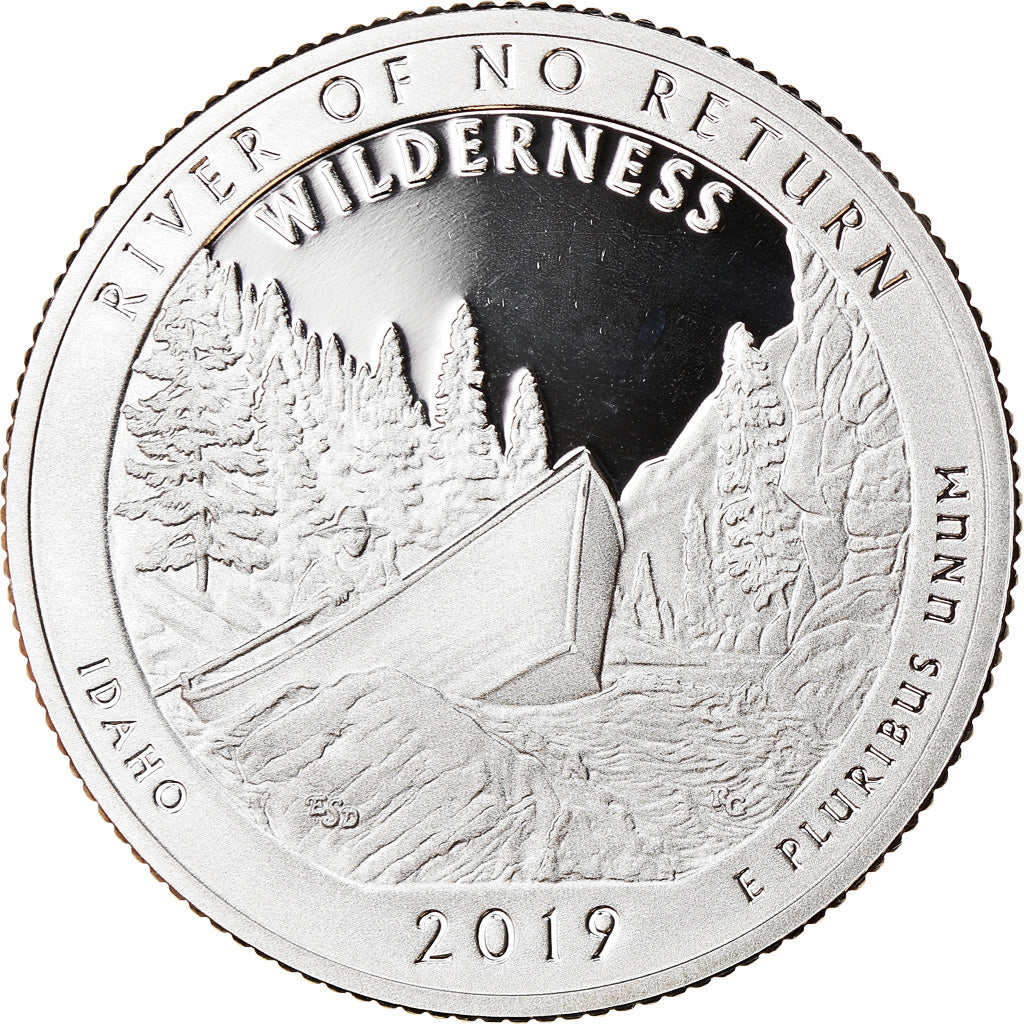 Moneta, Stati Uniti, River of no return - Idaho, Quarter, 2019, San Francisco