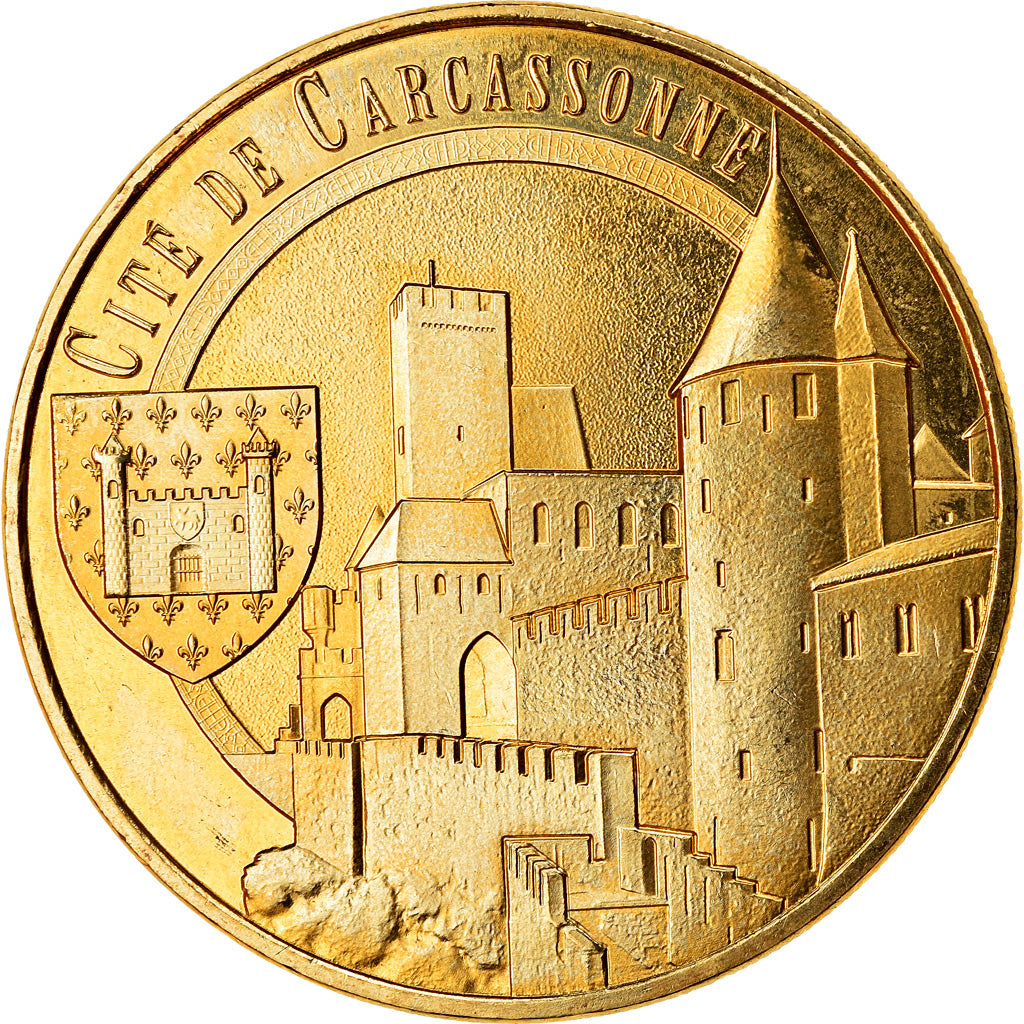 France, Token, Carcassonne - cité, 2019, MDP, MS(63), Cupro-nickel Aluminium