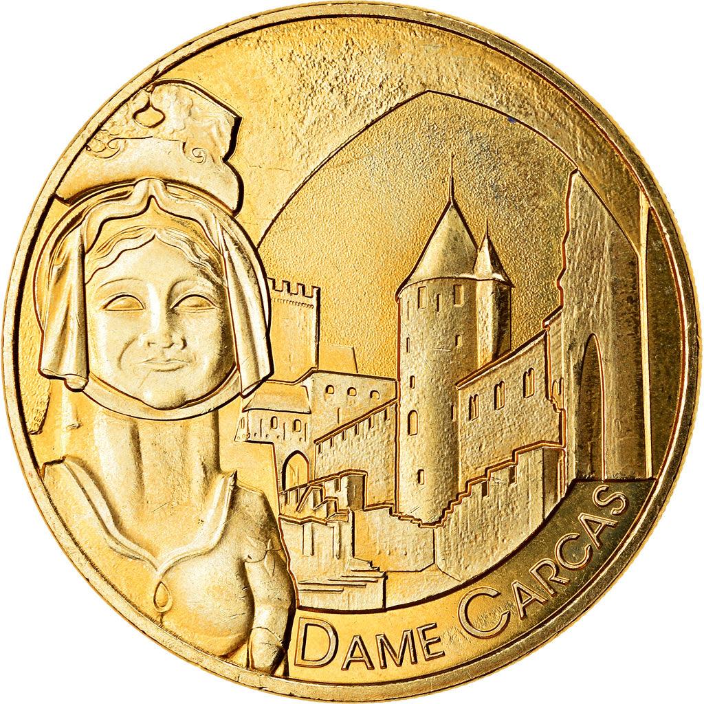 França, Token, Carcassonne - Dame Carcas, 2019, MDP, MS(63), Cuproníquel