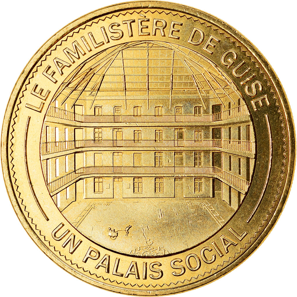 France, Token, 02/ Le Familistère de Guise, 2019, MDP, MS(63), Cupro-nickel
