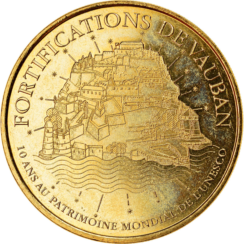 Francja, Token, Citadelle de Besançon, Vauban, 2018, MDP, MS(63), Miedzionikiel