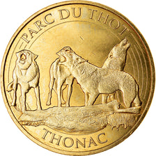 France, Token, Thinac - Le Thot - Les loups, 2017, MDP, MS(63), Cupro-nickel