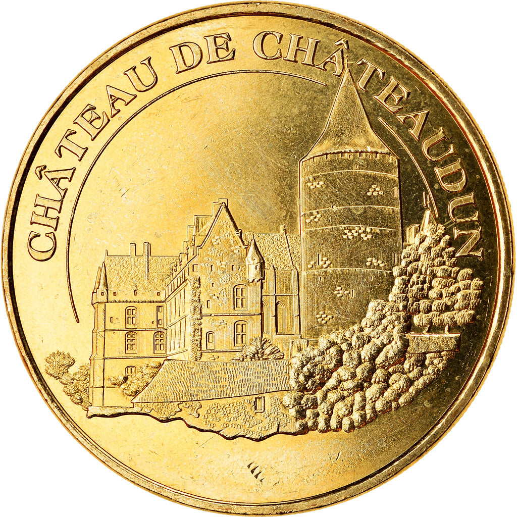 Francja, Token, 28/ Château de Châteaudun, 2018, MDP, MS(63), Miedzionikiel