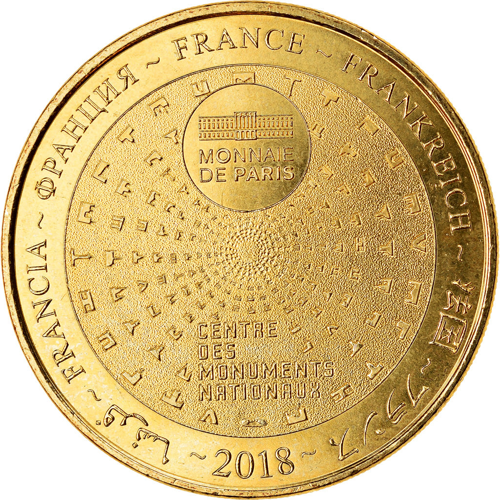 Francja, Token, 28/ Château de Châteaudun, 2018, MDP, MS(63), Miedzionikiel