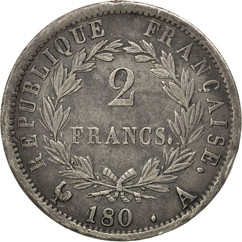 FRANCE, 2 Francs, Paris, EF(40-45), Silver, 9.87