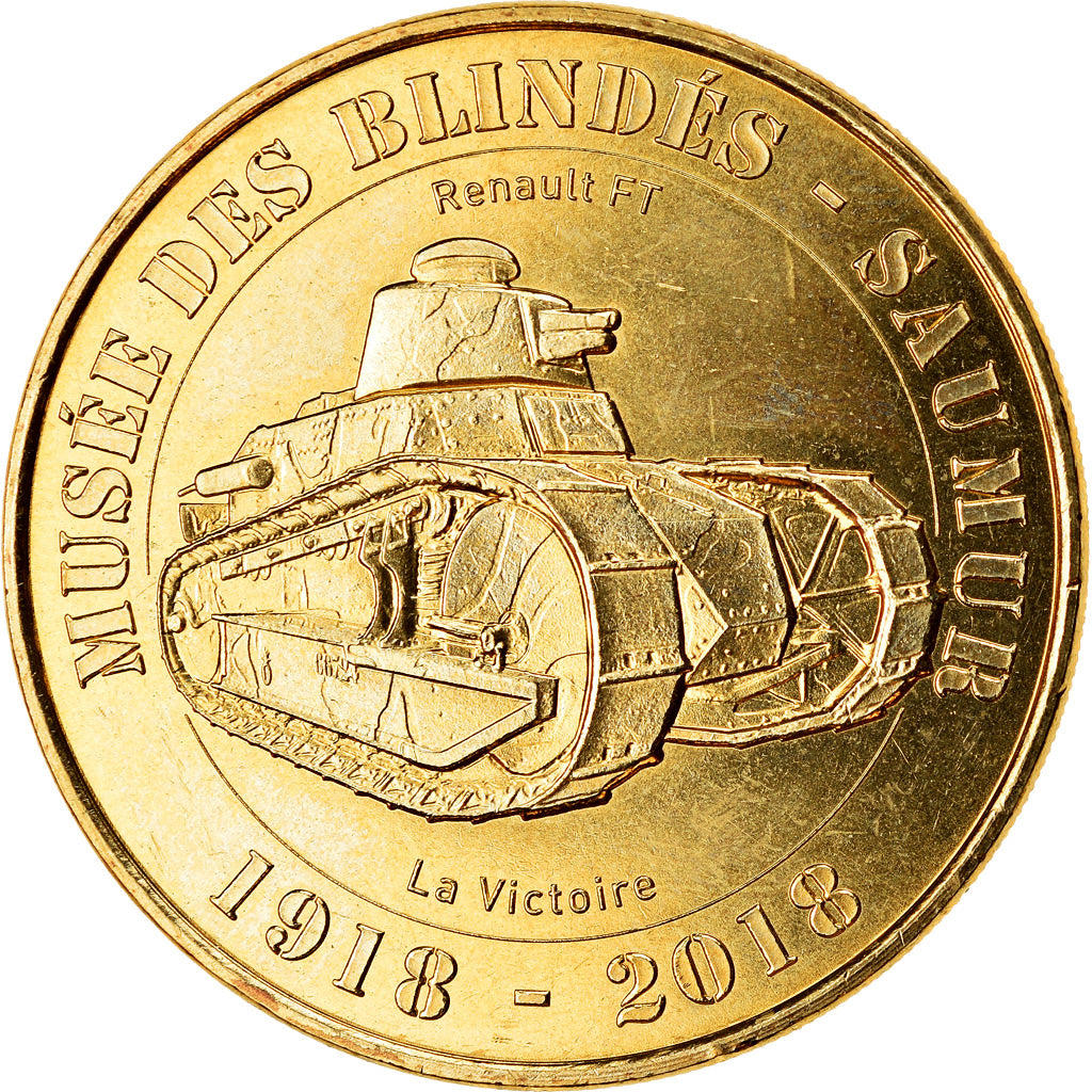 France, Token, Saumur - Musée des Blindés, 2018, MDP, MS(63), Cupro-nickel