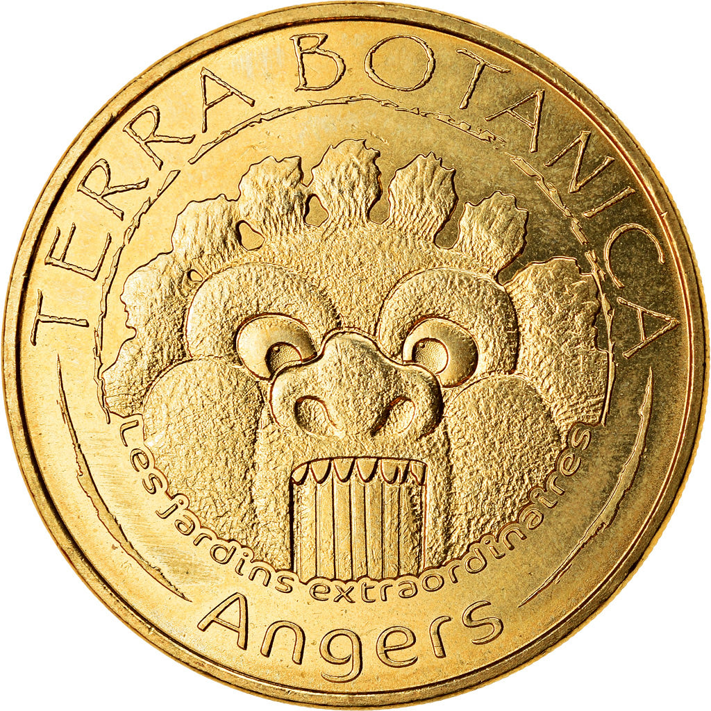 France, Token, Angers - Terra botanica, 2019, MDP, MS(63), Cupro-nickel