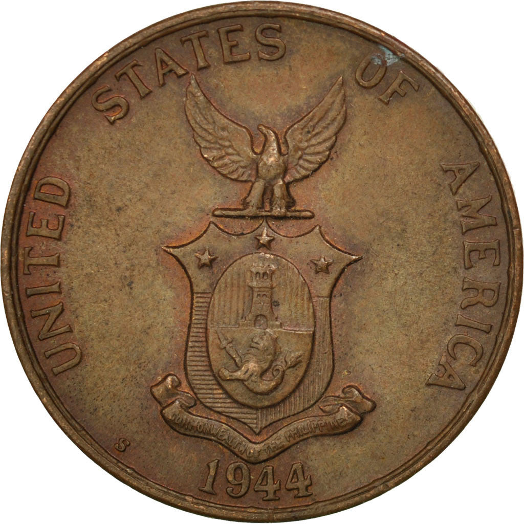 PHILIPPINES, Centavo, 1944, KM #179, EF(40-45), Bronze, 25, 5.12