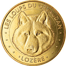 France, Token, 48/ Loups du Gévaudan, 2018, MDP, MS(63), Cupro-nickel Aluminium