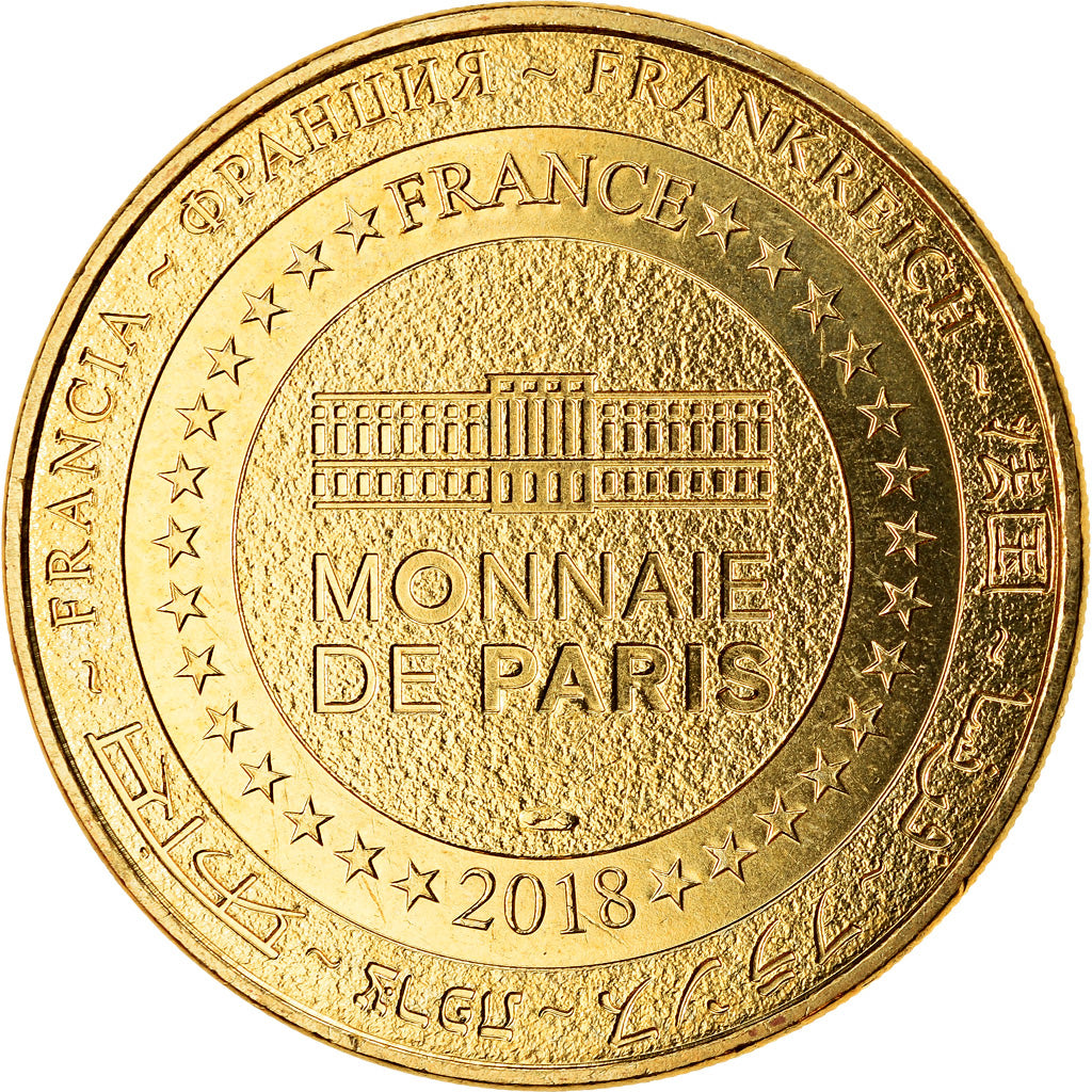 France, Token, 48/ Loups du Gévaudan, 2018, MDP, MS(63), Cupro-nickel Aluminium