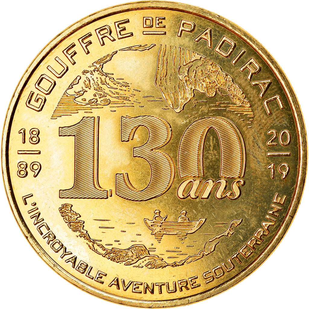 France, Jeton, Padirac - Le gouffre n°3, 2019, MDP, SPL, Cupro-nickel Aluminium