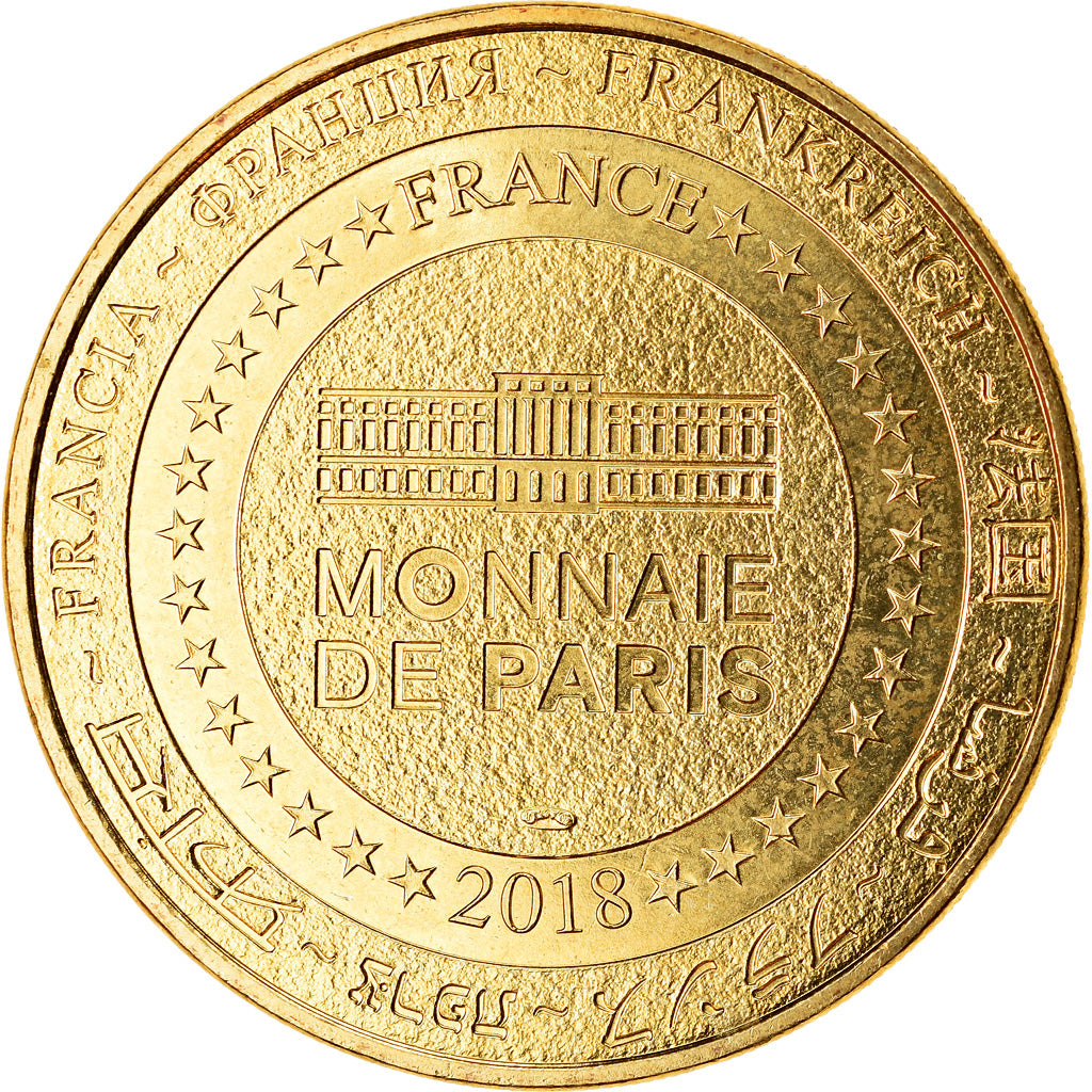 France, Token, Chamerolles - Château, 2018, MDP, MS(63), Cupro-nickel Aluminium