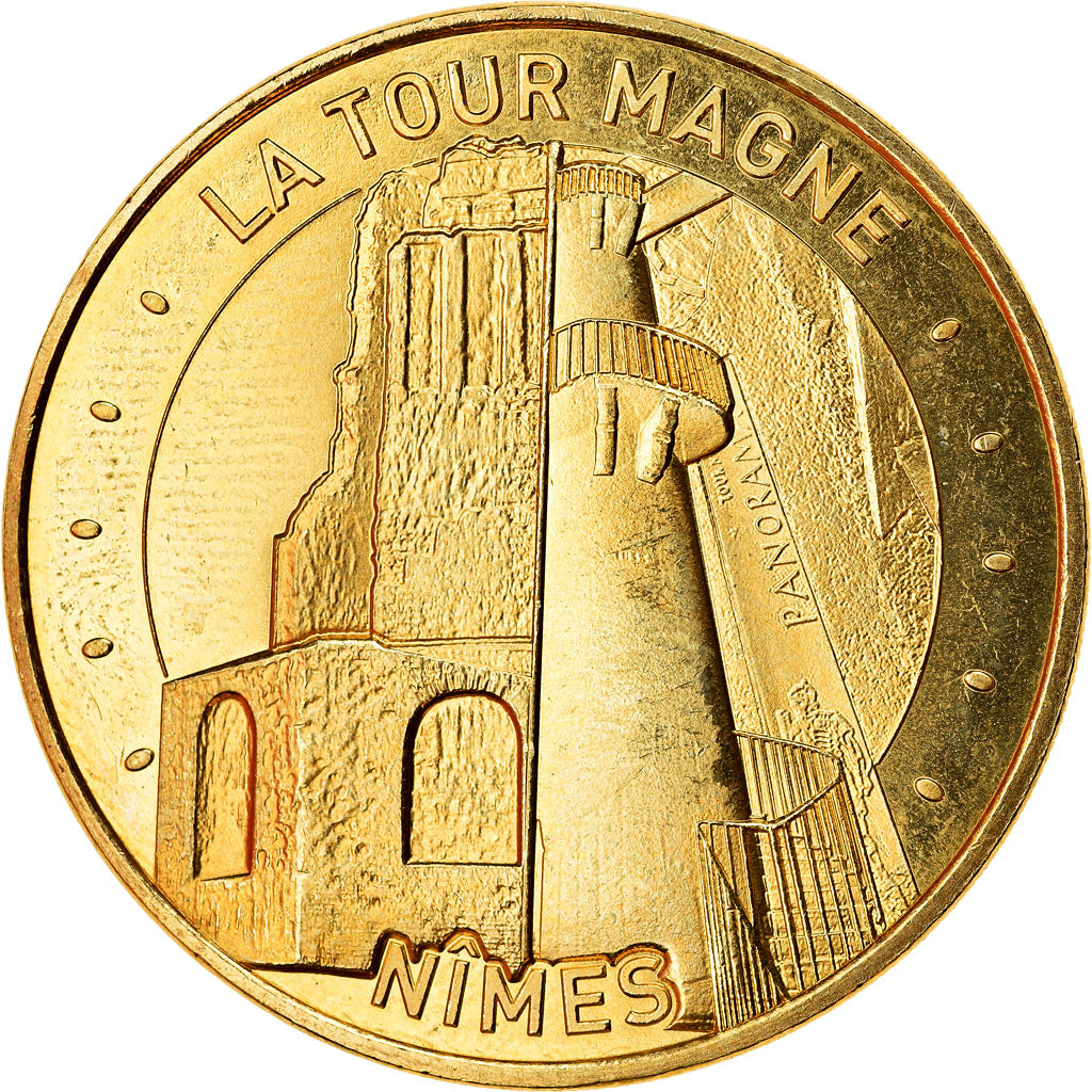 Francja, Token, Nîmes - La Tour Magne, 2019, MDP, MS(63), Miedzionikiel