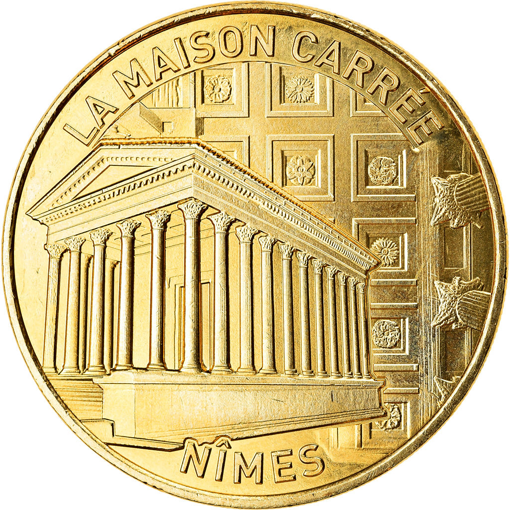 France, Jeton, Nimes - La Maison Carrée, 2019, MDP, SPL, Cupro-nickel Aluminium