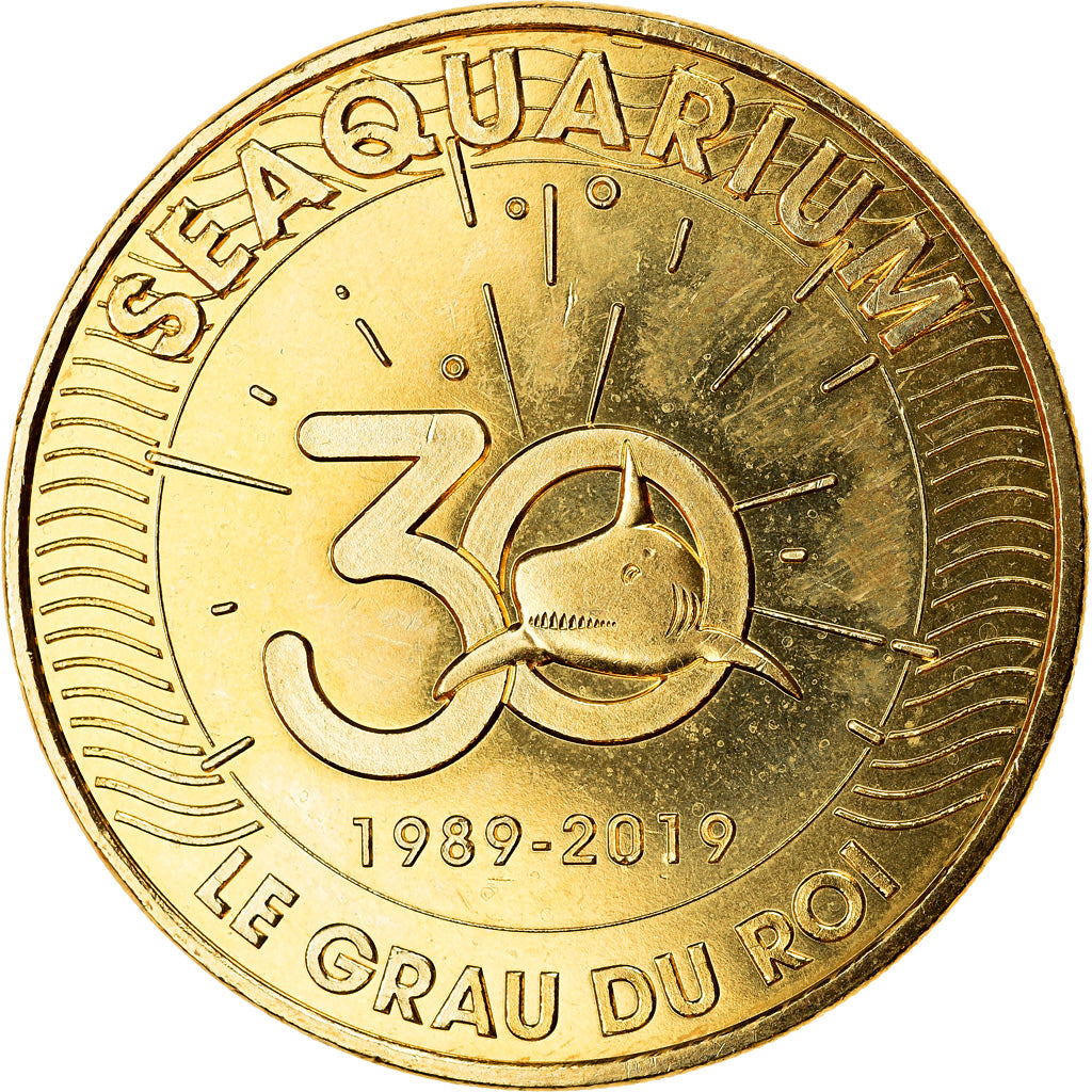 France, Token, Le Grau du Roi - Seaquarium n°6 - 30 ans, 2019, MDP, MS(63)