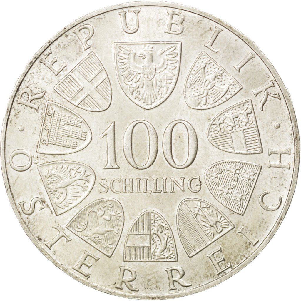 Coin, Austria, 100 Schilling, 1979, AU(55-58), Silver, KM:2944