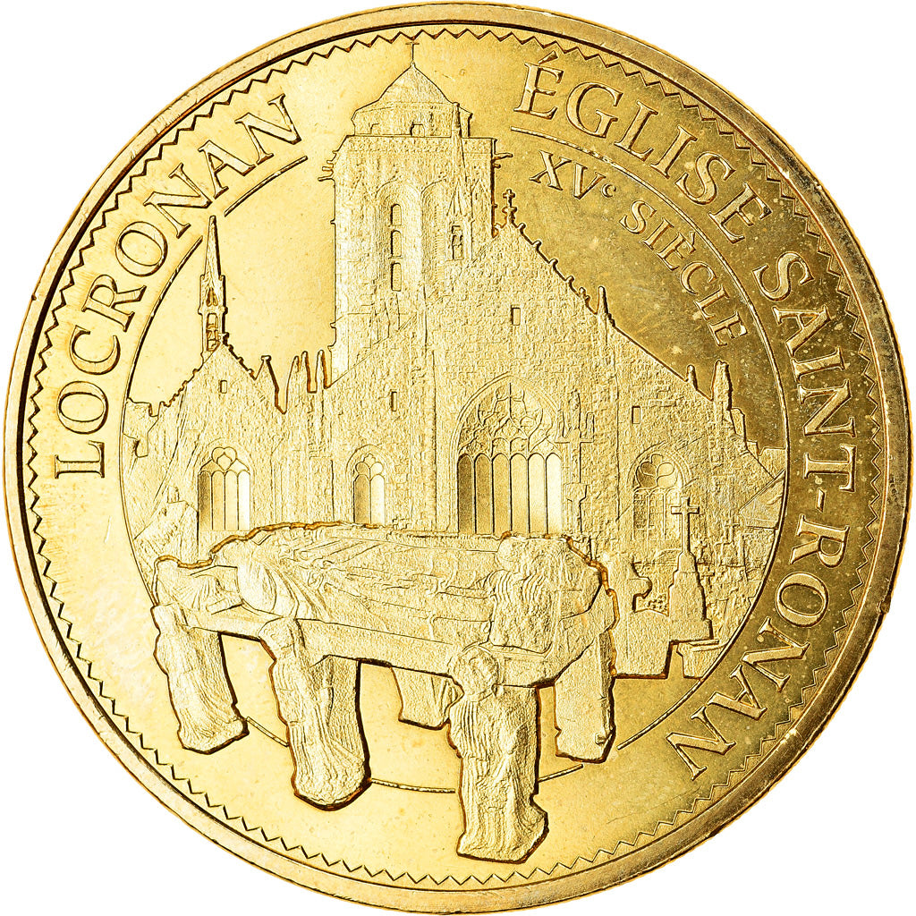 Francja, Token, Locronan - Eglise Saint Ronan, 2017, MDP, MS(63), Miedzionikiel