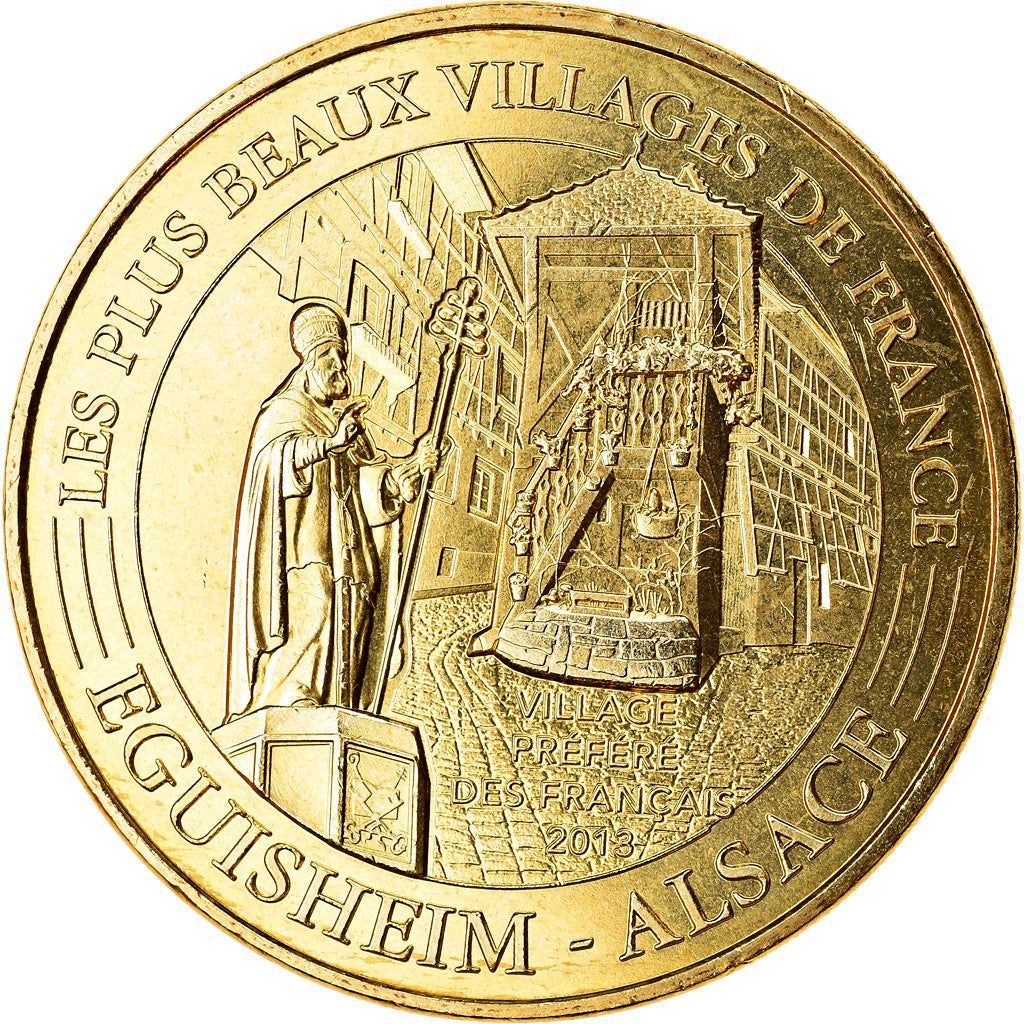France, Token, Alsace - Eguisheim, 2017, MDP, MS(63), Cupro-nickel Aluminium