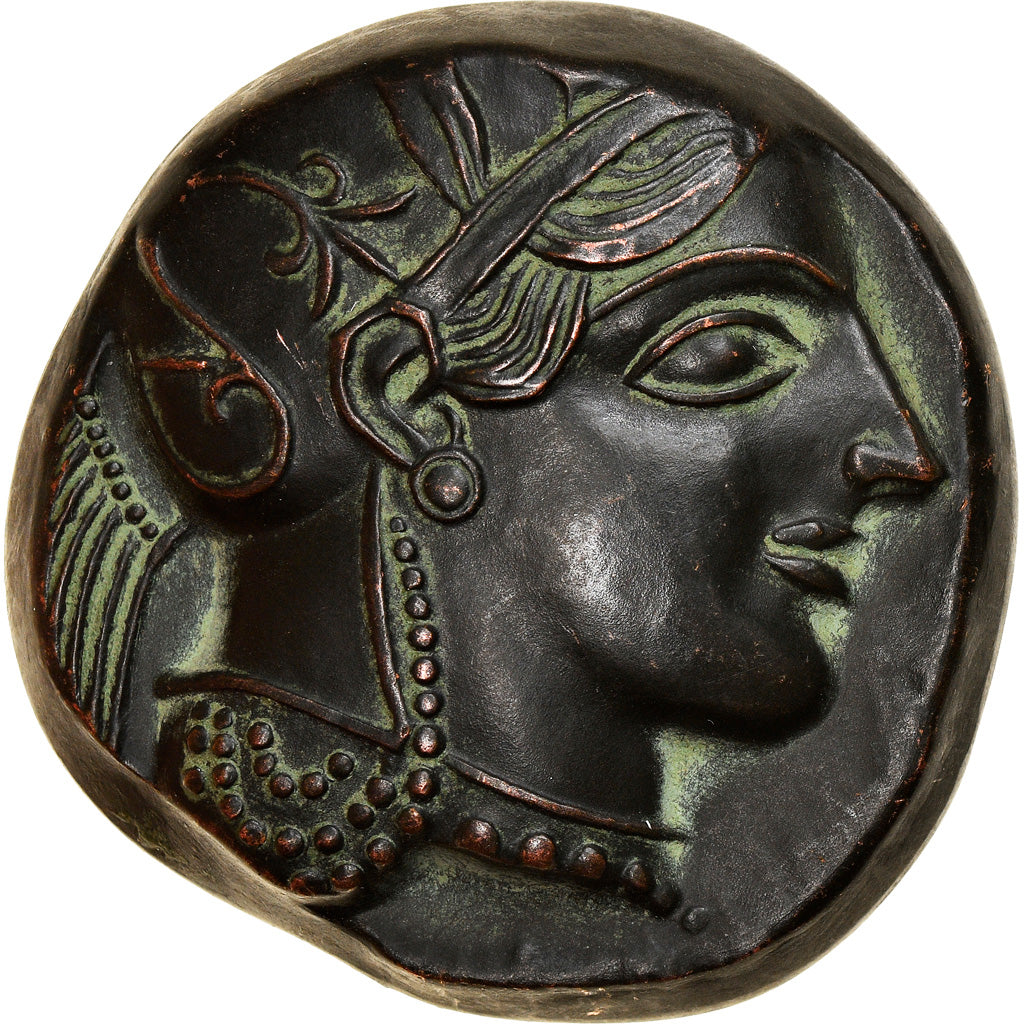 França, Medal, Attique, Athènes, Tétradrachme, História, AU(55-58), Cobre