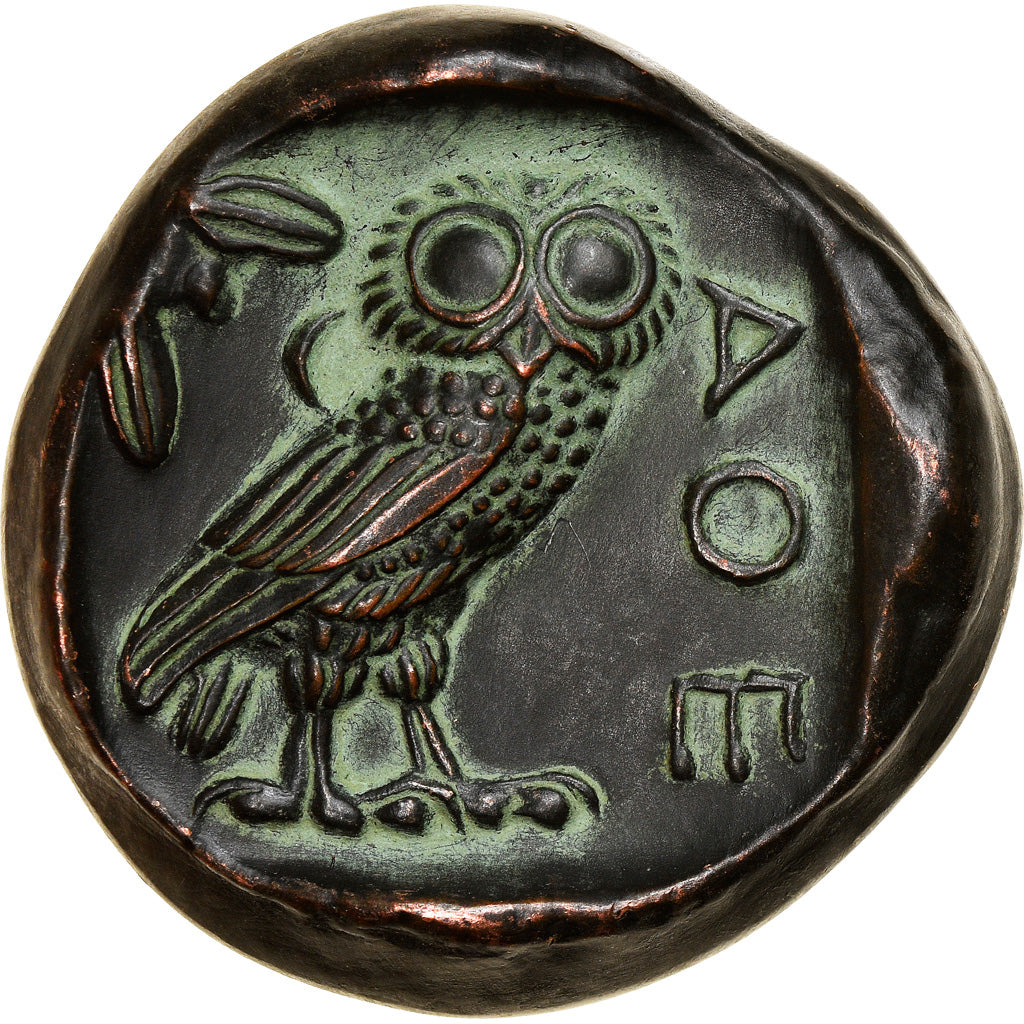 França, Medal, Attique, Athènes, Tétradrachme, História, AU(55-58), Cobre