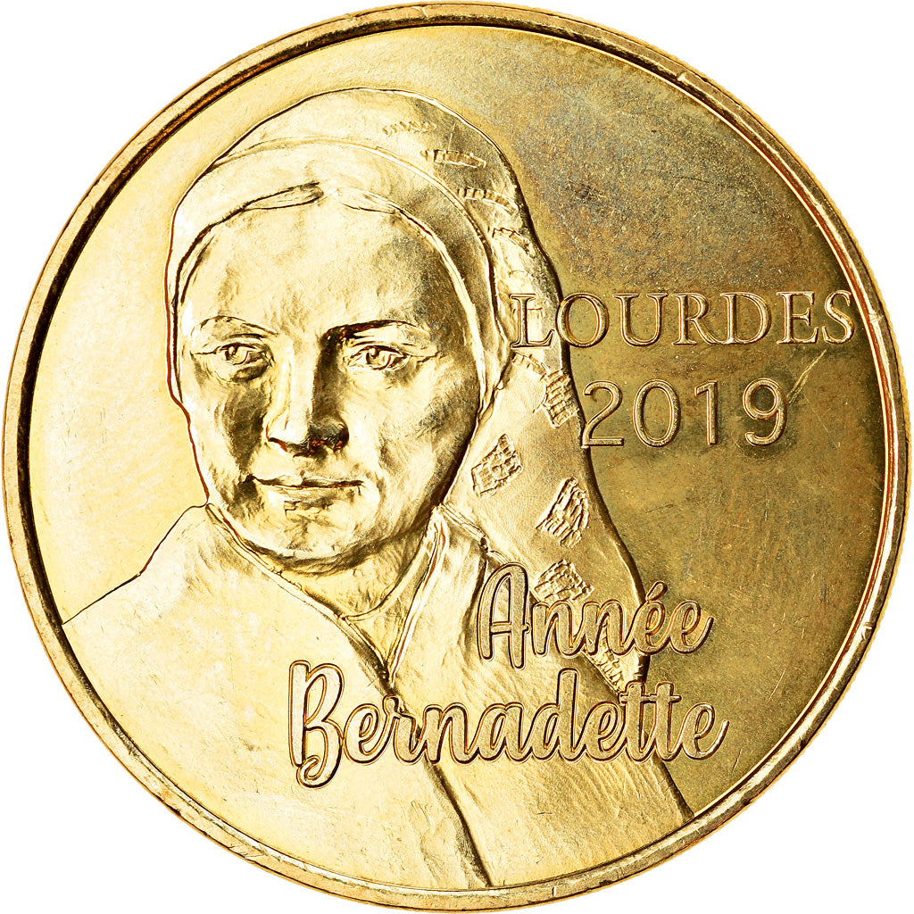 Francja, Token, Lourdes - Année Bernadette, 2019, MDP, MS(63), Miedzionikiel