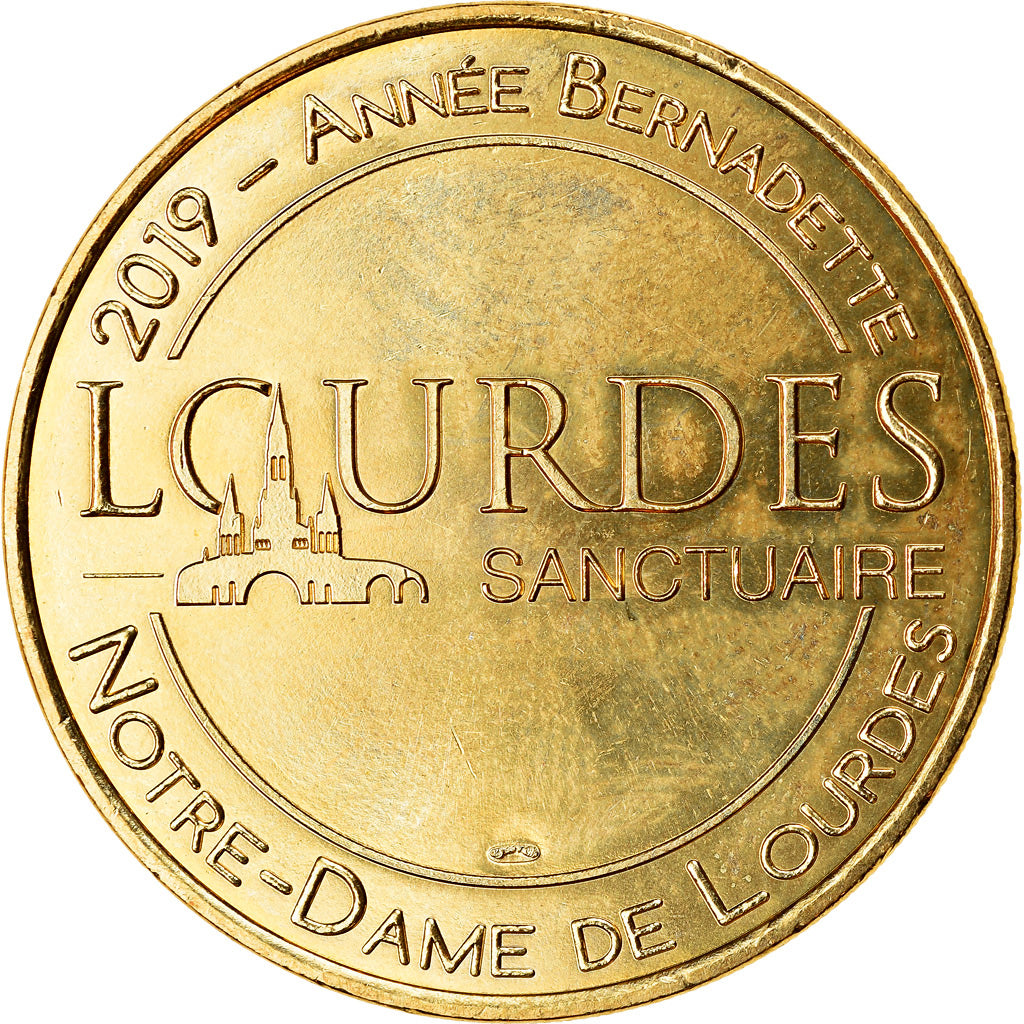 Francja, Token, Lourdes - Année Bernadette, 2019, MDP, MS(63), Miedzionikiel