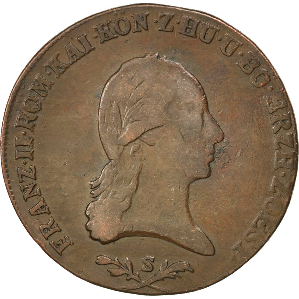 AUSTRIA, 6 Kreuzer, 1800, Schmollnitz, KM #2128, VF(30-35), Copper, 11.51