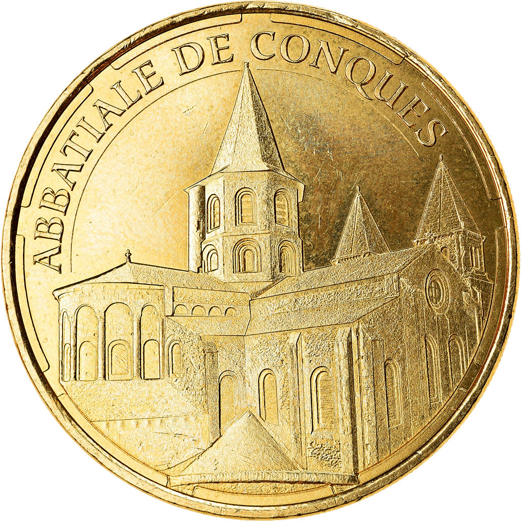 Francia, Token, 12/ Abbatiale de Conques, 2020, MDP, SC, Aluminio y cuproníquel