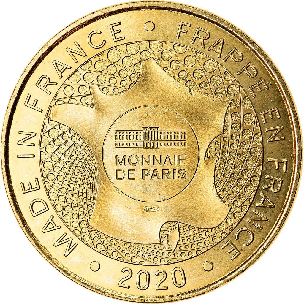 Francia, Token, 12/ Abbatiale de Conques, 2020, MDP, SC, Aluminio y cuproníquel