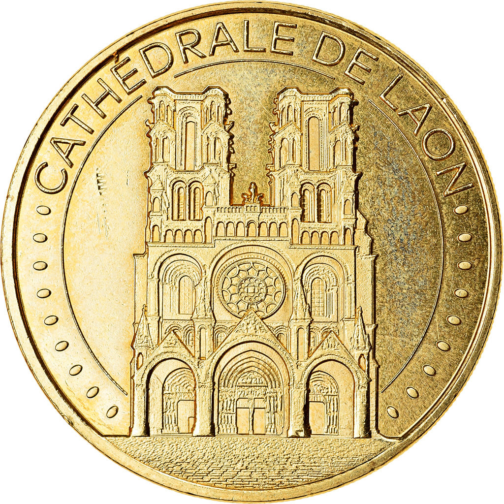 France, Token, Laon - Cathédrale - Façade, 2020, MDP, MS(63), Cupro-nickel