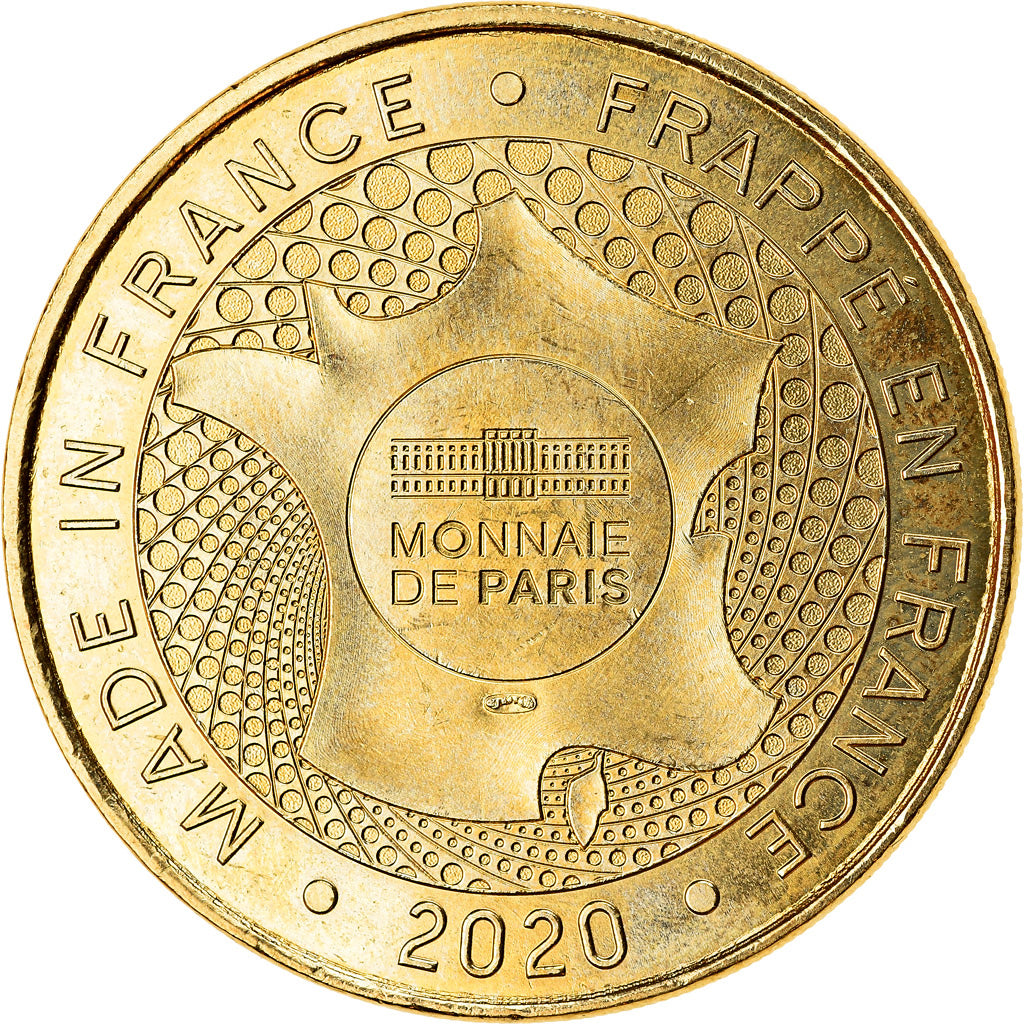 France, Token, Amboise - L'homme vitruvien, 2020, MDP, MS(63), Cupro-nickel