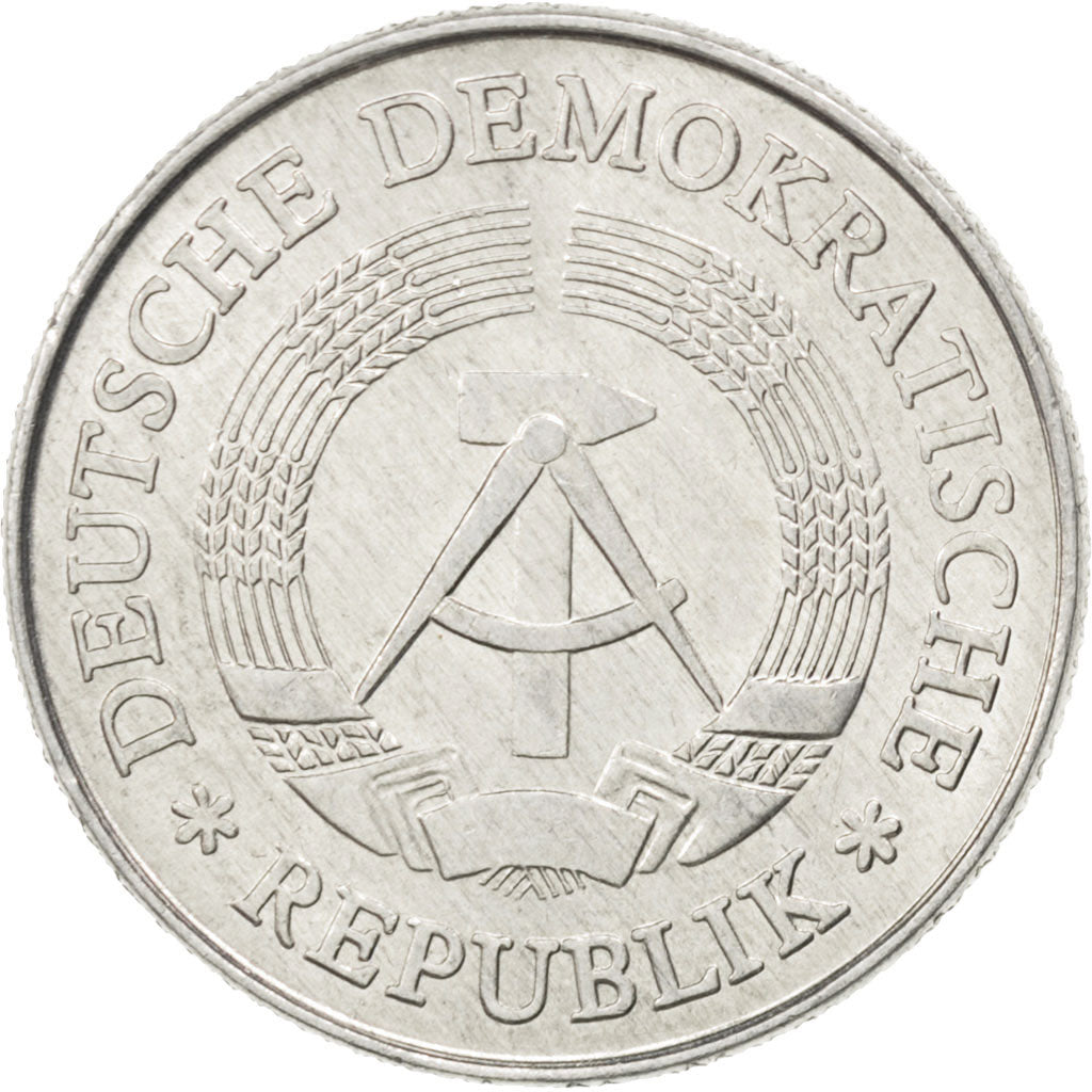 GERMAN-DEMOCRATIC REPUBLIC, 2 Mark, 1975, Berlin, KM #48, AU(55-58), Aluminum,..