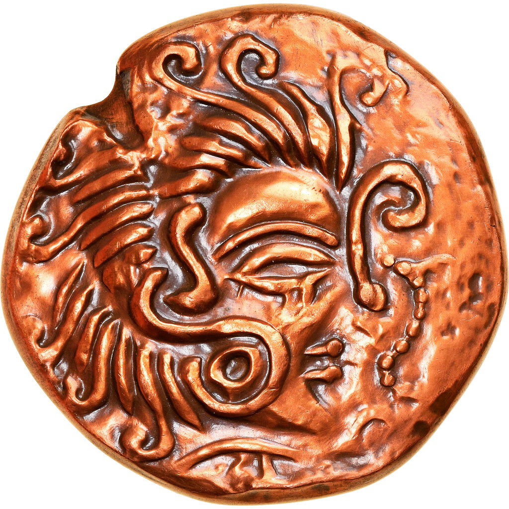 France, Medal, Reproduction Statère Coriosolites, History, MS(63), Copper