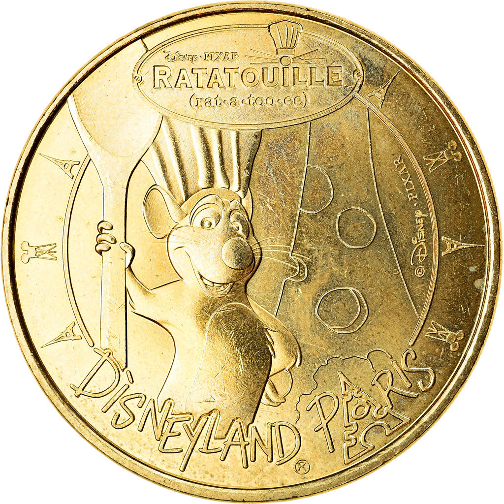 France, Token, Disneyland n°35 - Ratatouille, 2019, MDP, MS(63), Cupro-nickel