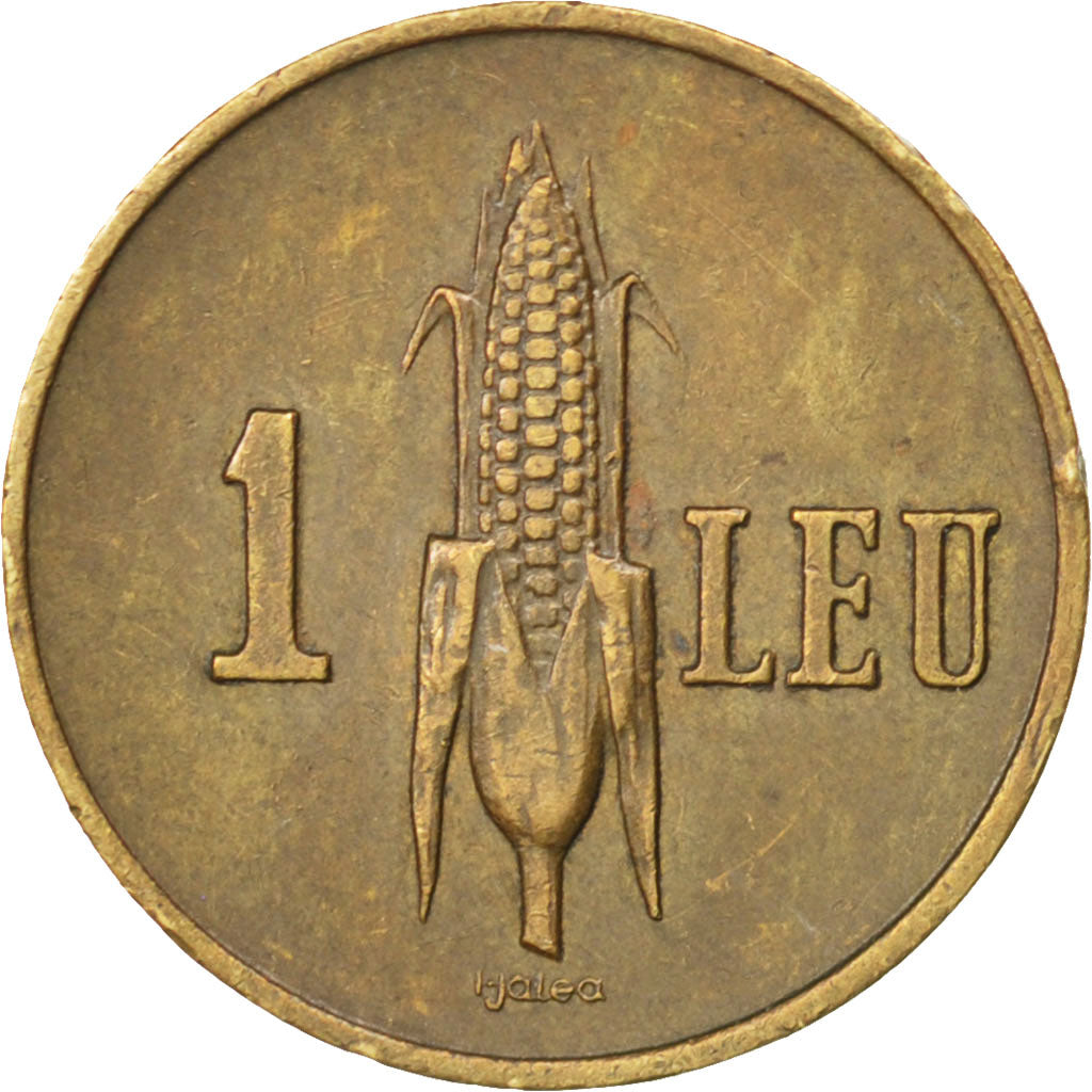 ROMANIA, Leu, 1938, KM #56, AU(50-53), Nickel-Brass, 18, 2.70