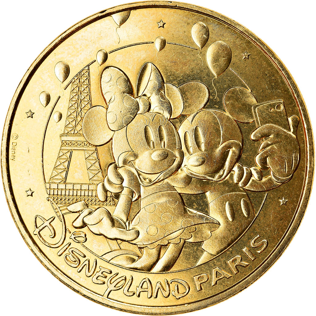 France, Jeton, Disneyland n°43 - Mickey et Minnie font un selfie, 2020, MDP