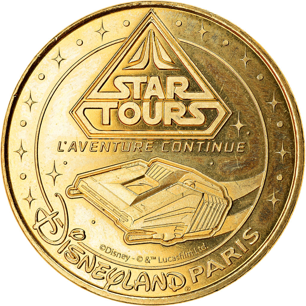 France, Token, Disneyland n°41 - Star Tours, 2020, MDP, MS(63), Cupro-nickel