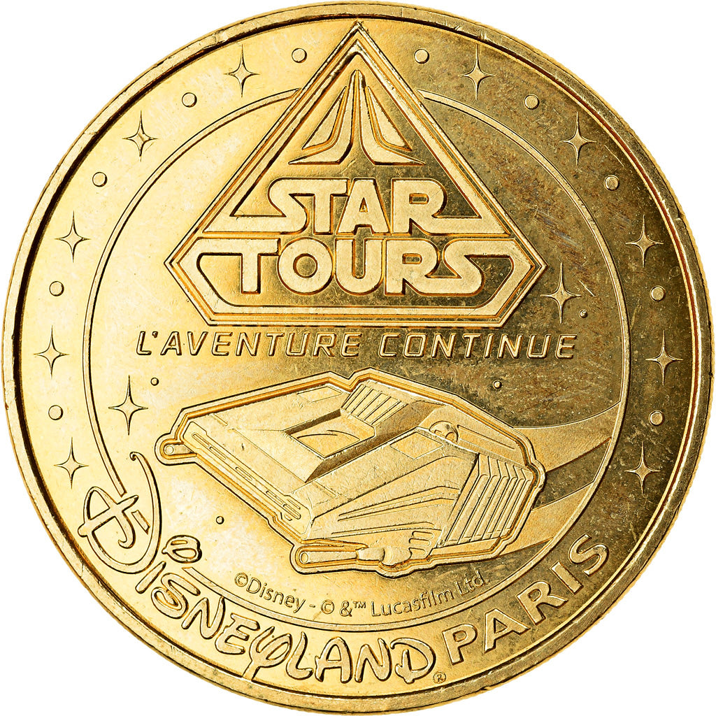 France, Token, Disneyland n°41 - Star Tours, 2019, MDP, MS(63), Cupro-nickel