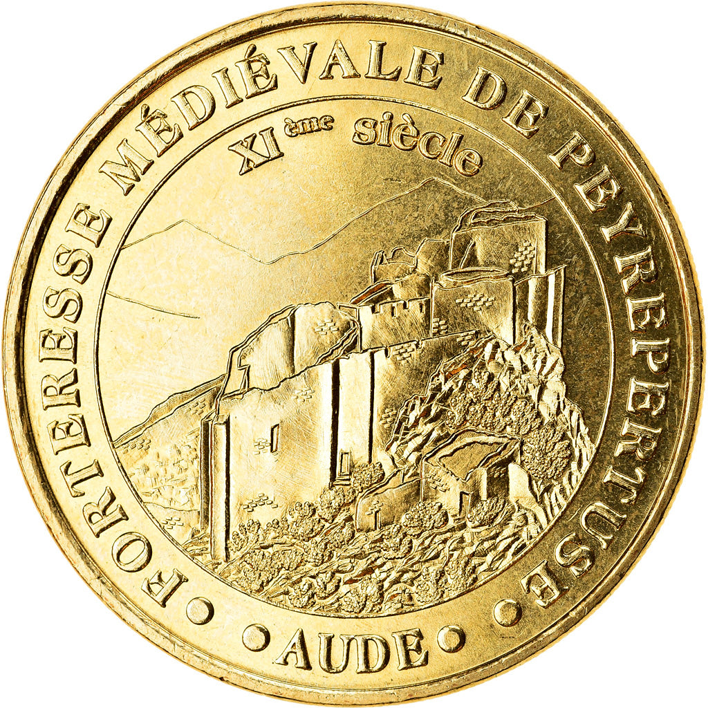 Francia, Token, 11/ Forteresse de Peyrepertus, 2018, MDP, SC, Aluminio y