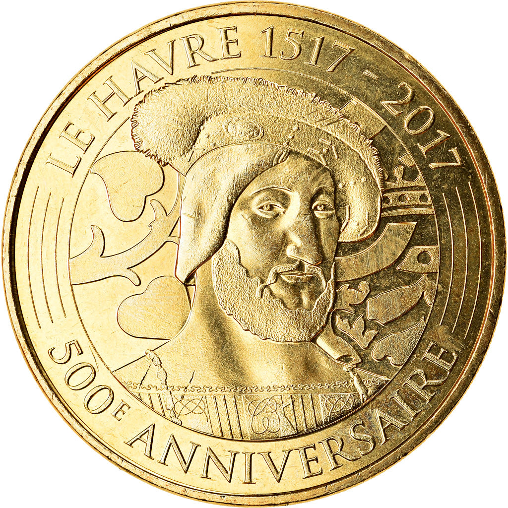 France, Token, Le Havre - 500ème anniversaire, 2017, MDP, MS(63), Cupro-nickel