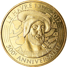France, Token, Le Havre - 500ème anniversaire, 2017, MDP, MS(63), Cupro-nickel