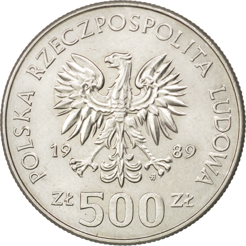 POLAND, 500 Zlotych, 1979, Warsaw, KM #194, MS(63), Copper-Nickel, 29.5, 10.78