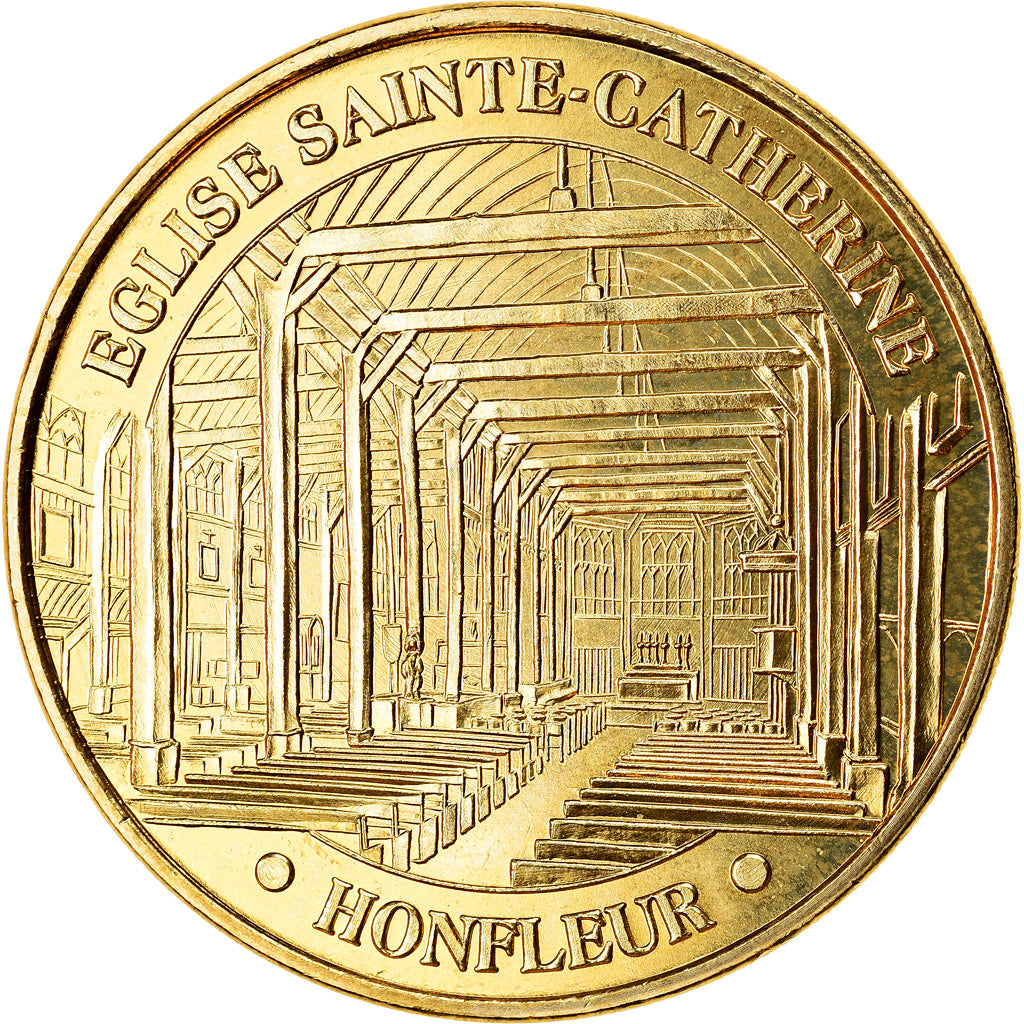 France, Token, Honfleur - Eglise Ste Catherine, 2019, MDP, MS(63), Cupro-nickel
