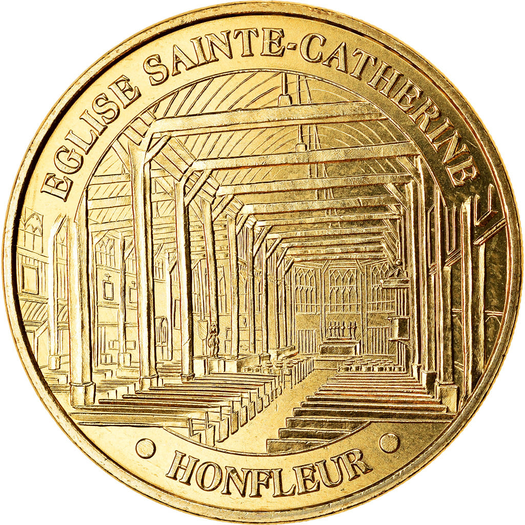 Francia, Token, Honfleur - Eglise Ste Catherine, 2017, MDP, SC, Aluminio y