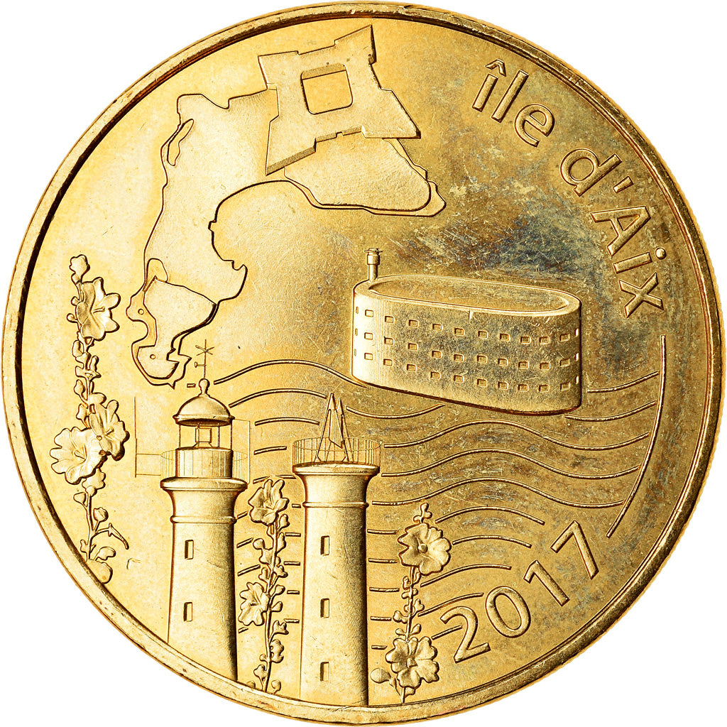 Francia, Token, Charentes Maritimes - Ile d'Aix n°4, 2019, MDP, SC, Aluminio y