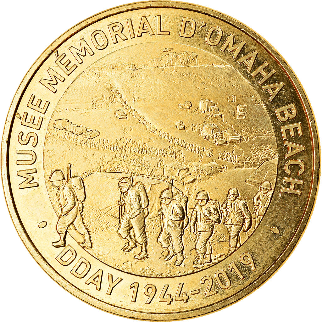 Frankreich, Token, Saint-Laurent-sur-Mer - Musée d'Omaha Beach, 2019, MDP, UNZ