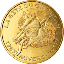 France, Token, Auvers - La bête du Gevaudan, 2017, MDP, MS(63), Cupro-nickel