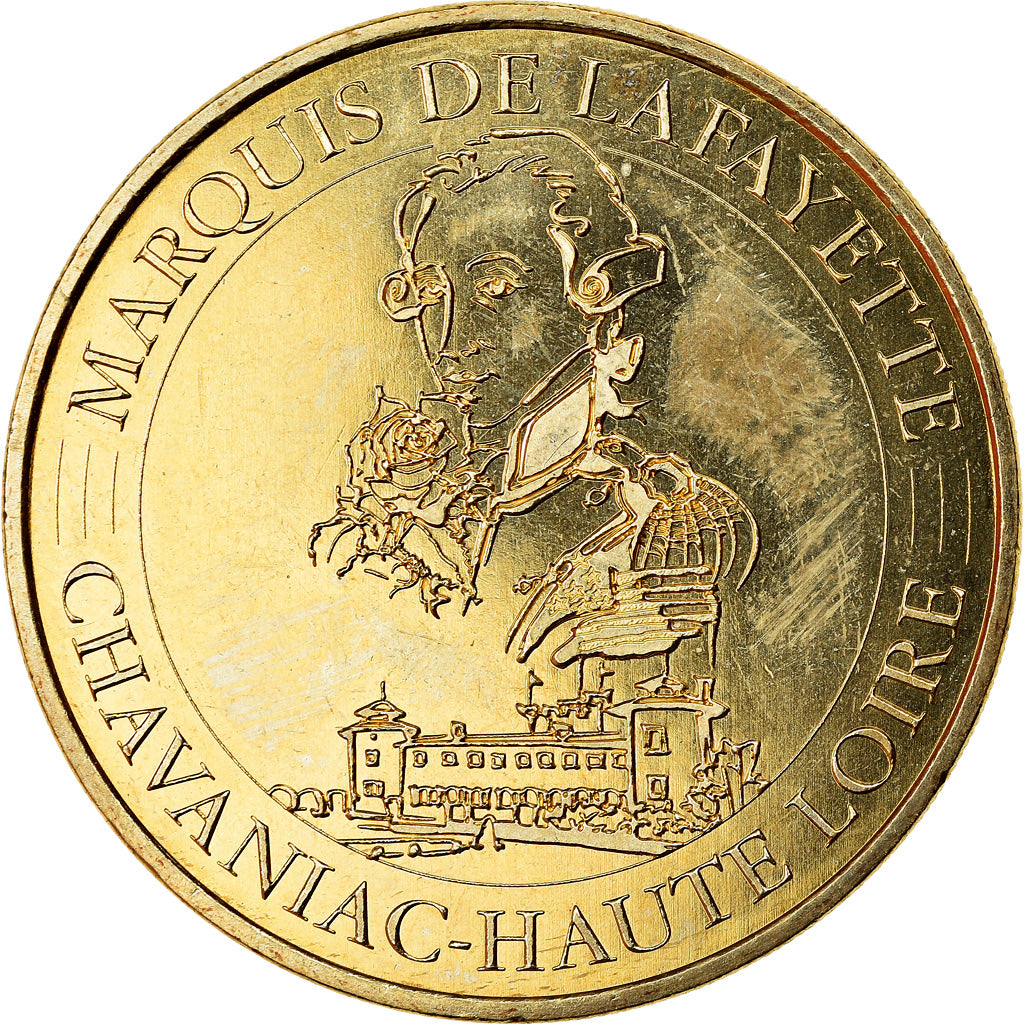 France, Token, Chavaniac - Marquis de Lafayette, 2018, MDP, MS(63), Cupro-nickel