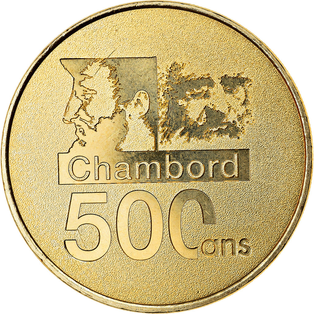 Francia, Token, Chambord - Château n°8 - 500 ans, 2019, MDP, SC, Aluminio y