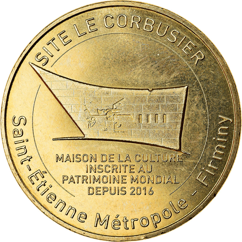 France, Token, Firminy - Site Le Corbusier, 2017, MDP, MS(63), Cupro-nickel